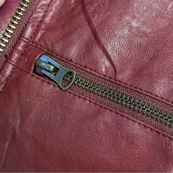 Anthropologie Petula Puffed Sleeve Moto Jacket Size Small - Picture 8 of 8